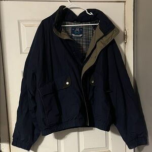 Members Only Dark Blue Puffer Jacket